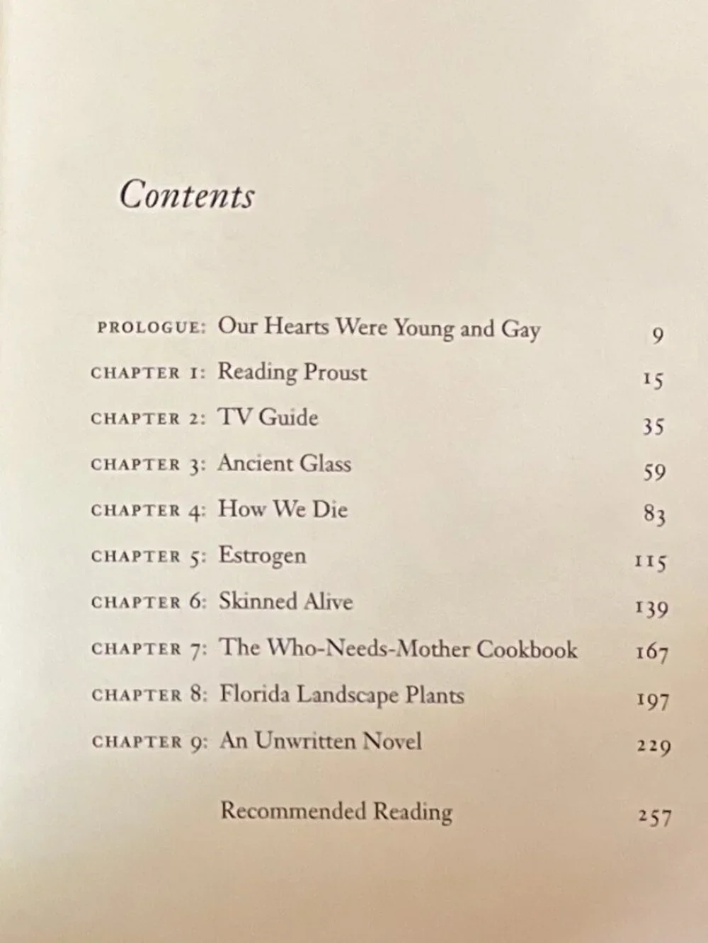 Phyllis Rose year reading